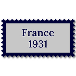 France 1931 année complète de timbres oblitérés.