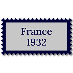 France 1932 année complète de timbres oblitérés.