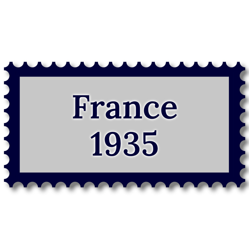 France 1935 année complète de timbres oblitérés.