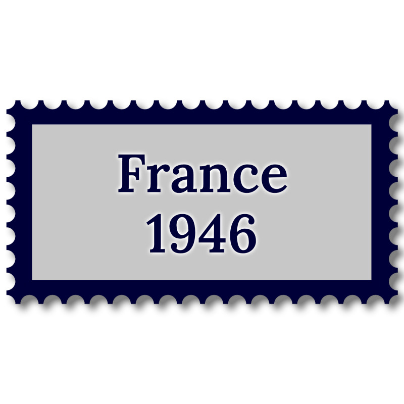 France 1946 année complète de timbres oblitérés.