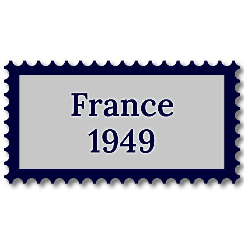 France 1949 année complète de timbres oblitérés.