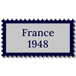 France 1948 année complète de timbres oblitérés.