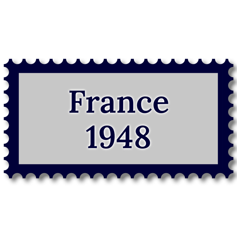 France 1948 année complète de timbres oblitérés.