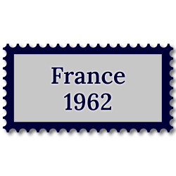 France 1962 année complète de timbres oblitérés.
