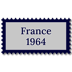 France 1964 année complète de timbres oblitérés.