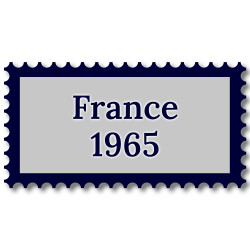 France 1965 année complète de timbres oblitérés.