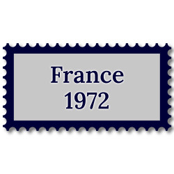 France 1972 année complète de timbres oblitérés.