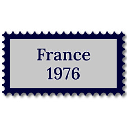 France 1976 année complète de timbres oblitérés.