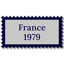 France 1979 année complète de timbres oblitérés.