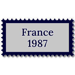 France 1987 année complète de timbres oblitérés.