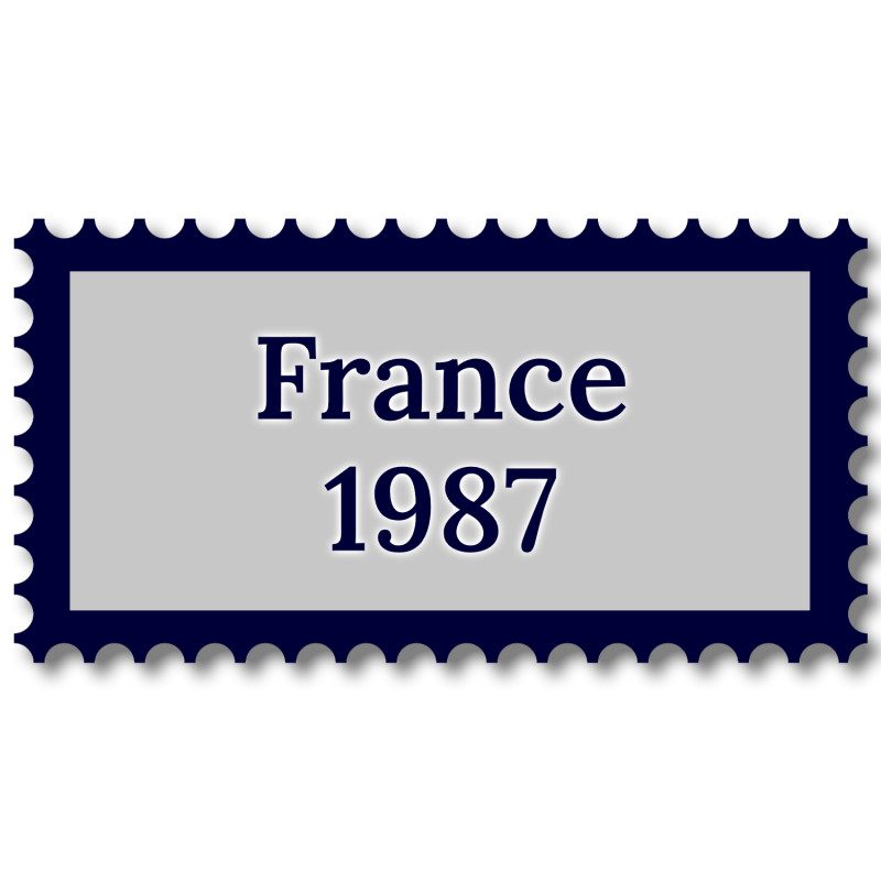 France 1987 année complète de timbres oblitérés.