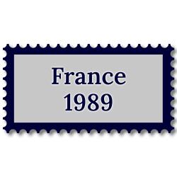 France 1989 année complète de timbres oblitérés.