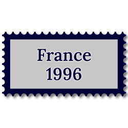 France 1996 année complète de timbres oblitérés.