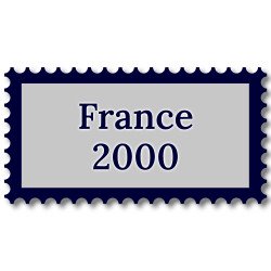 France 2000 année complète de timbres oblitérés.