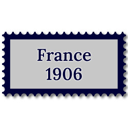 France 1906 année complète de timbres oblitérés.