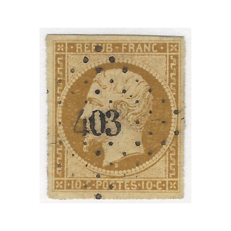 Présidence timbre de France N° 9 oblitéré.