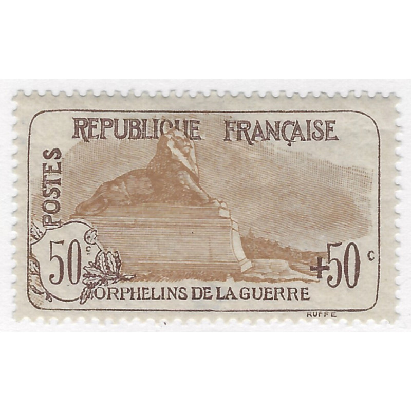 Orphelins de guerre timbre de France N°153 neuf*.