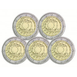 2 euros Allemagne 2015 - 30 ans du drapeau européen, les 5 ateliers.