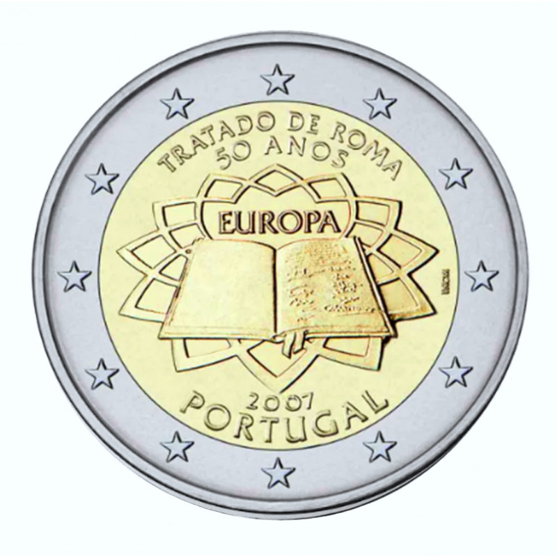 2 euros commémorative Portugal 2007 - Traité de Rome.