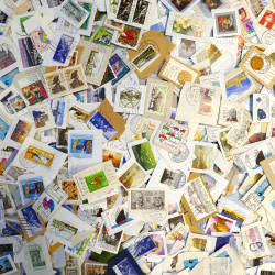 Allemagne timbres sur fragments au kilo.