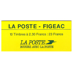 Carnet de 10 timbres type Marianne de Briat - FIGEAC, R.