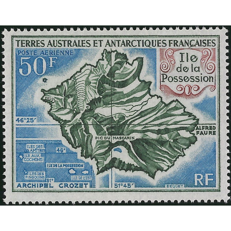 Ile de la Possession T.A.A.F. poste aérienne N°23 neuf**.