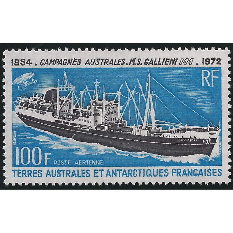 T.A.A.F. Bateau Galliéni timbre poste aérienne N°29 neuf**.