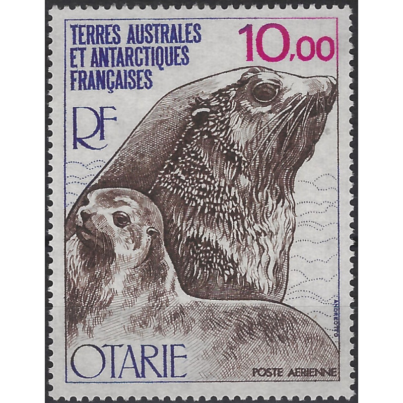 T.A.A.F. Otarie timbre poste aérienne N°48 neuf**.