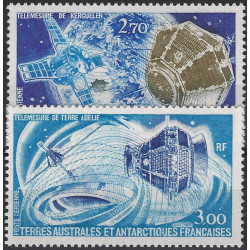 Télémesures timbres T.A.A.F. poste aérienne N°49-50 neufs**.