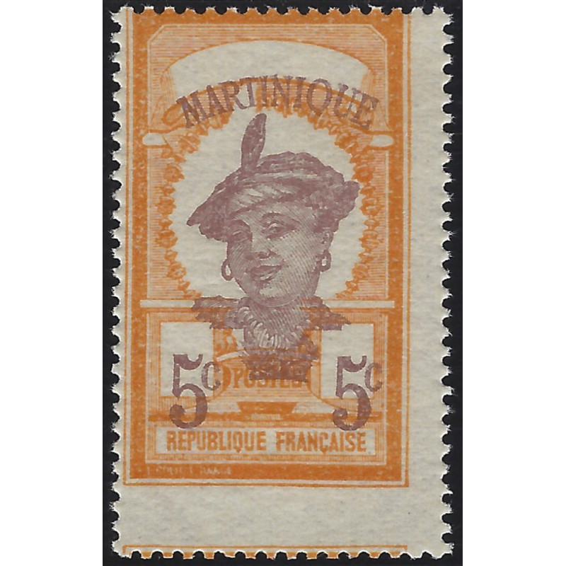 Martinique timbre-poste N°92a variété neuf**.