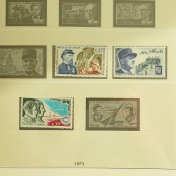 Collection timbres de France 1970-1977 en album Lindner.