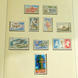 Collection timbres de France 1970-1977 en album Lindner.