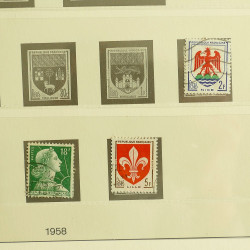 Collection timbres de France 1957-1969 en album Lindner.