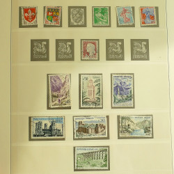 Collection timbres de France 1957-1969 en album Lindner.