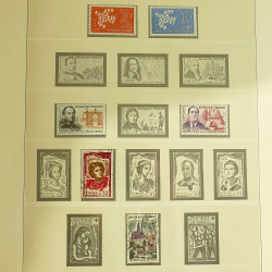 Collection timbres de France 1957-1969 en album Lindner.