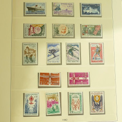 Collection timbres de France 1957-1969 en album Lindner.