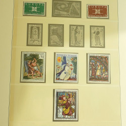 Collection timbres de France 1957-1969 en album Lindner.