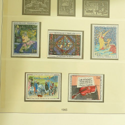 Collection timbres de France 1957-1969 en album Lindner.