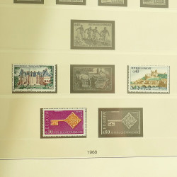 Collection timbres de France 1957-1969 en album Lindner.