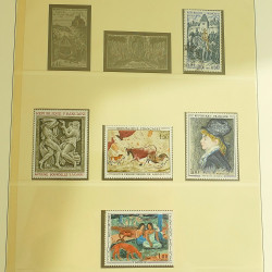 Collection timbres de France 1957-1969 en album Lindner.