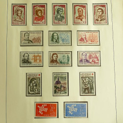 Collection timbres de France neufs 1960-1975 complet en album Lindner.