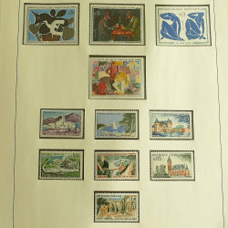 Collection timbres de France neufs 1960-1975 complet en album Lindner.