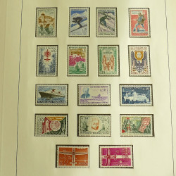 Collection timbres de France neufs 1960-1975 complet en album Lindner.