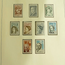 Collection timbres de France neufs 1960-1975 complet en album Lindner.