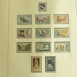 Collection timbres de France neufs 1960-1975 complet en album Lindner.