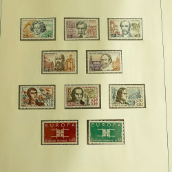 Collection timbres de France neufs 1960-1975 complet en album Lindner.