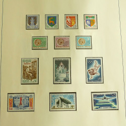 Collection timbres de France neufs 1960-1975 complet en album Lindner.