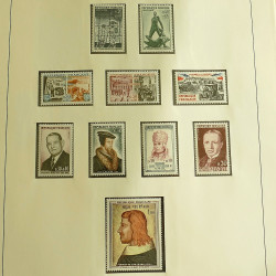 Collection timbres de France neufs 1960-1975 complet en album Lindner.