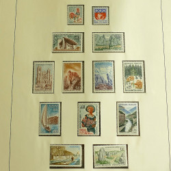 Collection timbres de France neufs 1960-1975 complet en album Lindner.