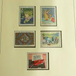 Collection timbres de France neufs 1960-1975 complet en album Lindner.